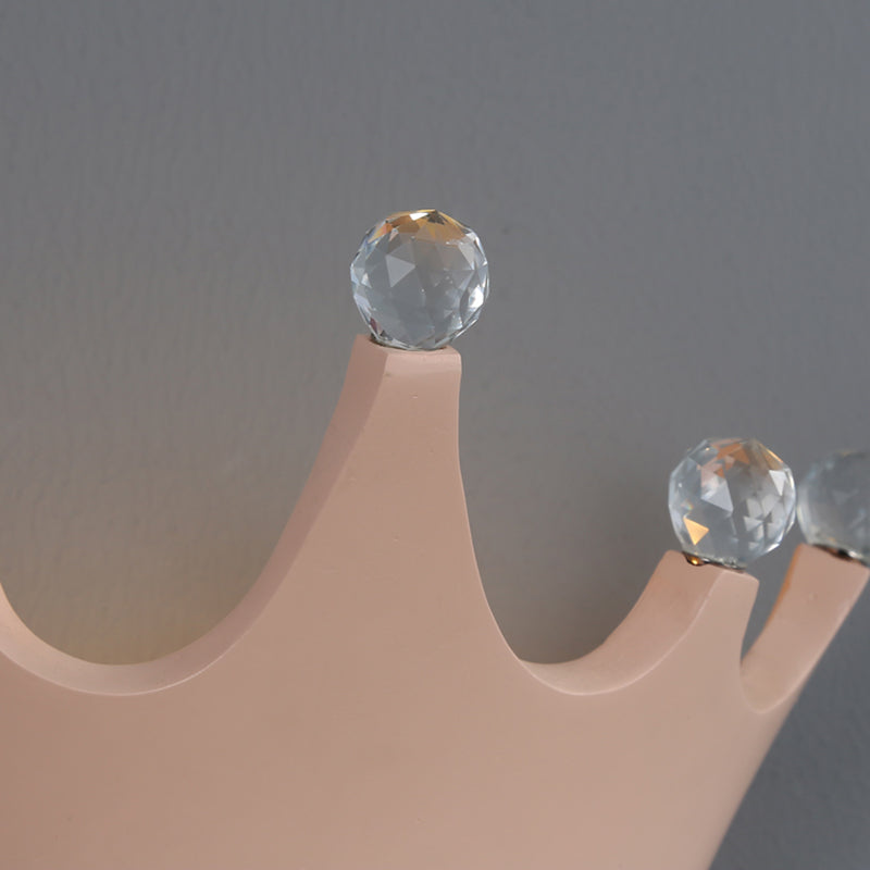 Modern Style Wall Light Colorful Crown Shape Wall Sconce with Crystal for Bedroom