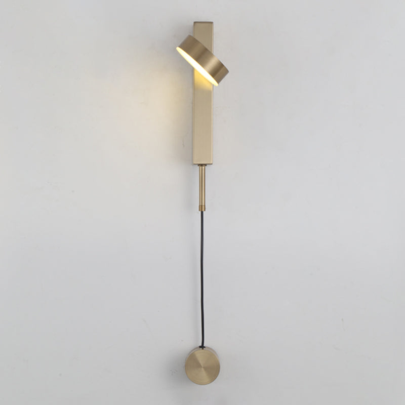 Nordic Style Metal Wall Light Geometric Rotatable LED Wall Sconce for Living Room