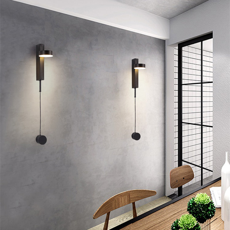 Nordic Style Metal Wall Light Geometric Rotatable LED Wall Sconce for Living Room