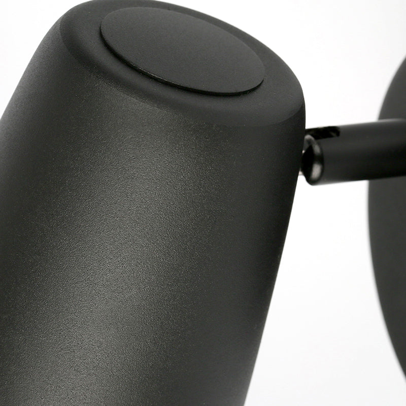 Cylindre de lumière murale en métal moderne à 1 lumière