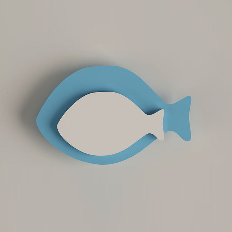 Forma unica a parete leggera in stile metallo 1 metallo a parete leggera in blu