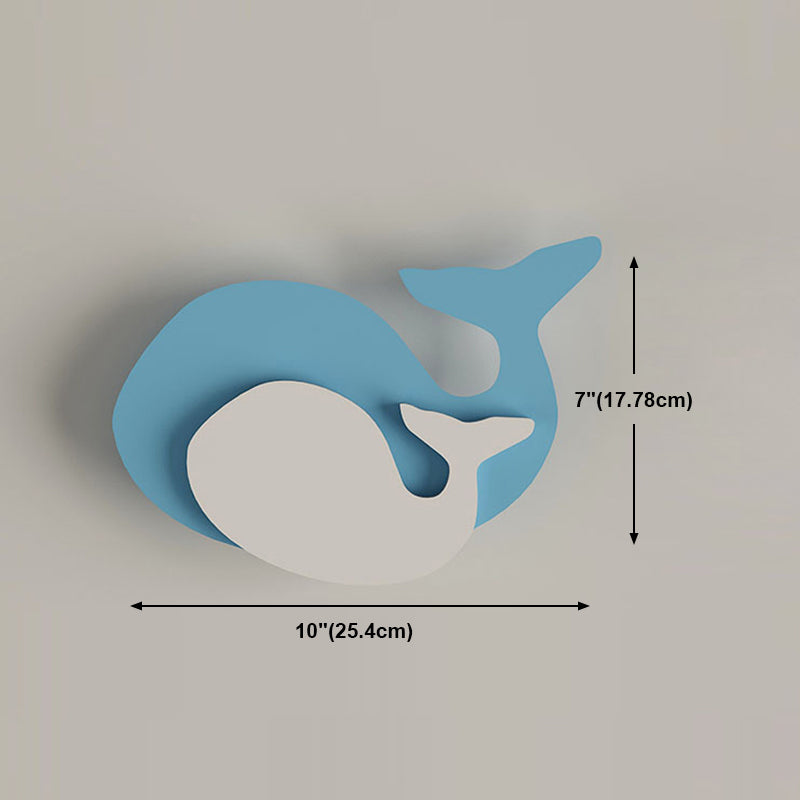 Forma unica a parete leggera in stile metallo 1 metallo a parete leggera in blu
