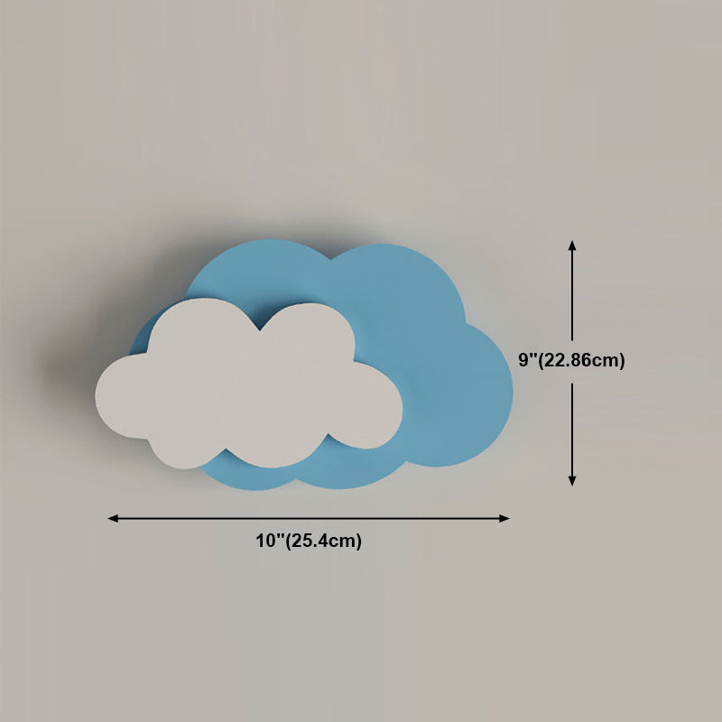 Forma unica a parete leggera in stile metallo 1 metallo a parete leggera in blu