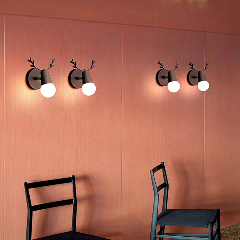 Modern Style Geometric Wall Mounted Lamps Metal 1 Light Wall Light Sconces