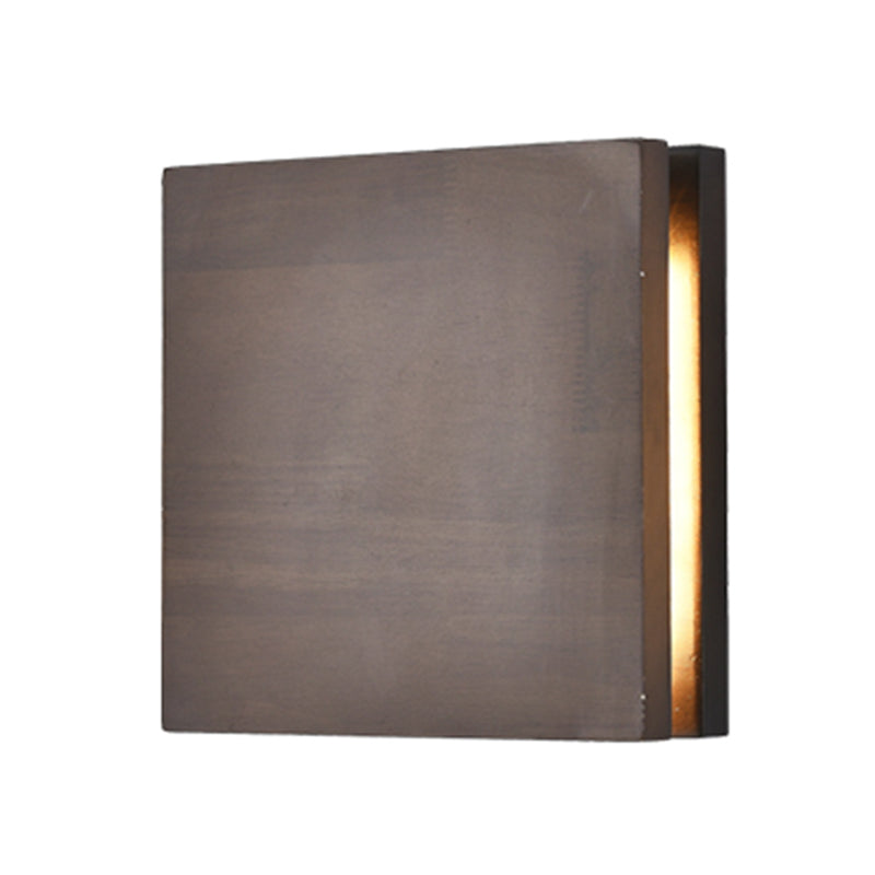 Geometría de 2 luces Diclas de pared de madera de estilo moderno para dormitorio