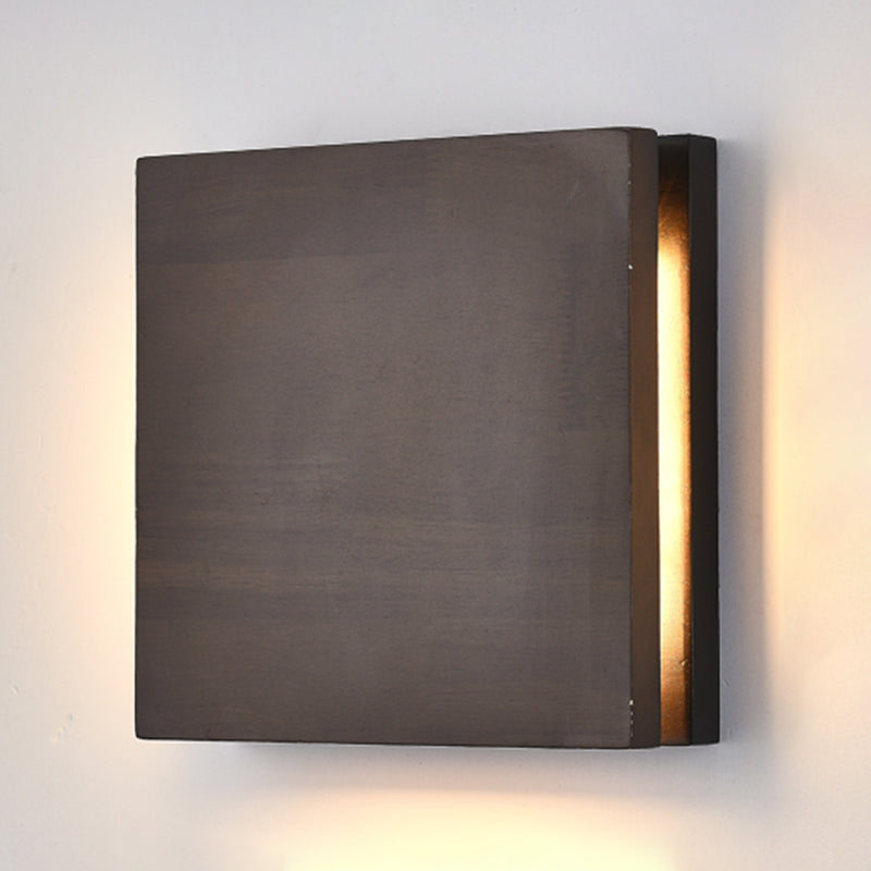 Geometría de 2 luces Diclas de pared de madera de estilo moderno para dormitorio