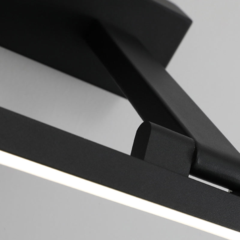 Metal Linear Shade Wall Sconce Modern Style 1 Light Mirror Wall Mounted Light Fixture