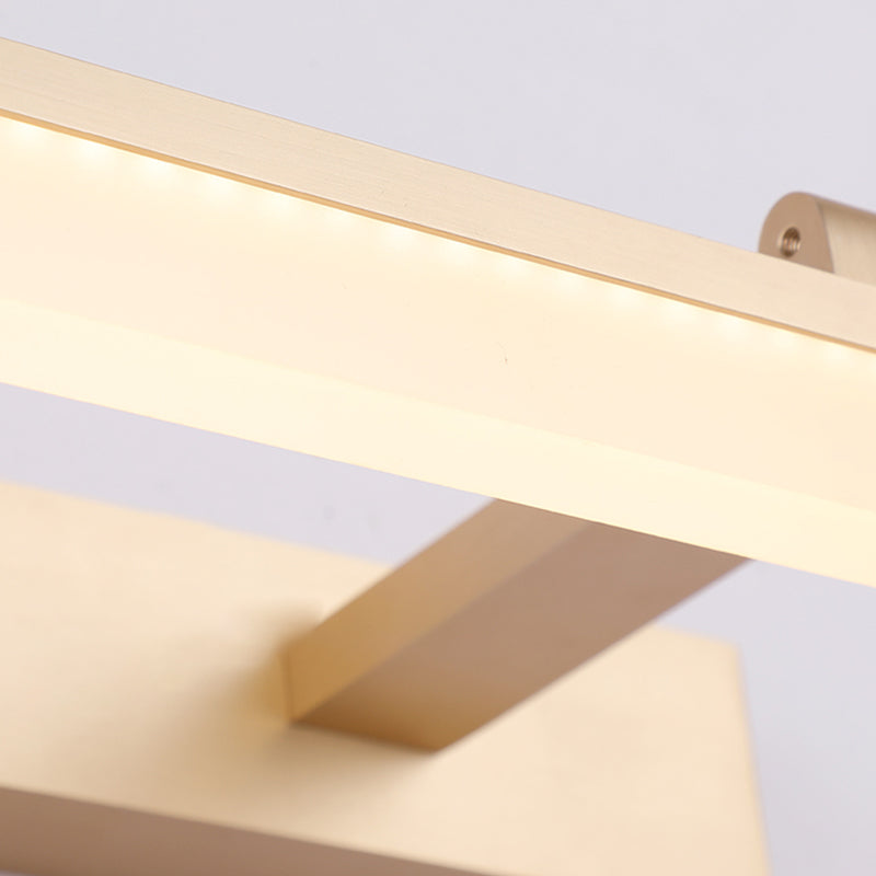 Linear Shape Wall Lighting Modern Style Metal 1-Light Sconce Lamp for Shower Room