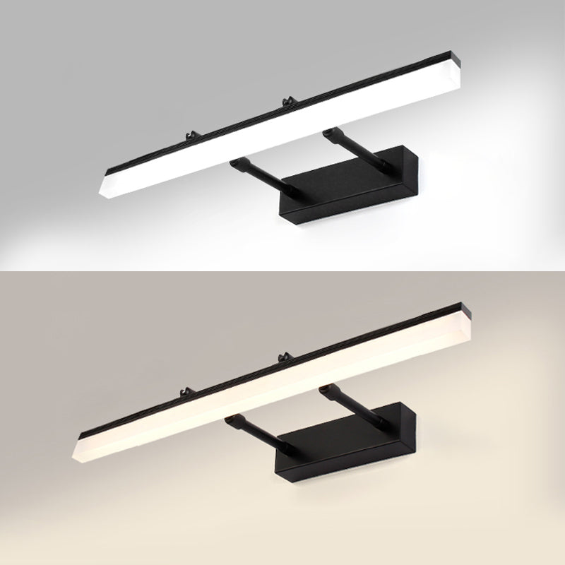 Striscia illuminazione da parete in stile moderno 1 luce di scarpa leggera per doccia
