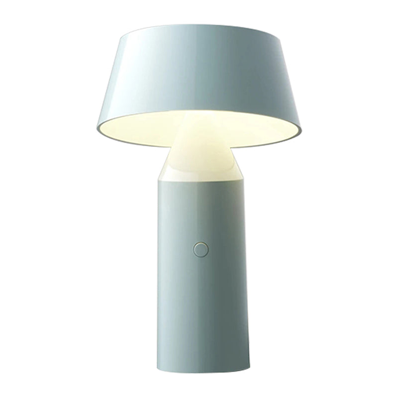 Modern Style Tower Shape Table Light Metal 1 Light Nightstand Lamps for Bedside