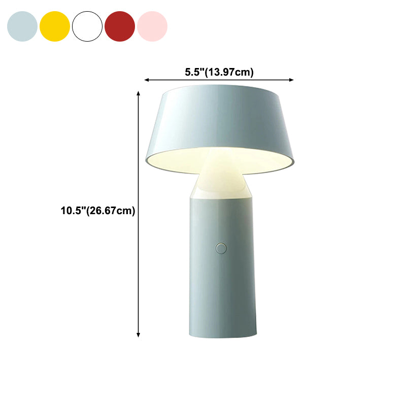 Modern Style Tower Shape Table Light Metal 1 Light Nightstand Lamps for Bedside