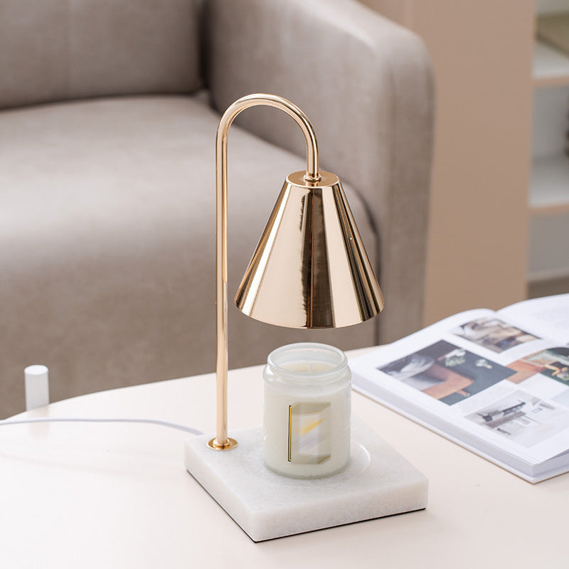 Postmodern Style Cone Shape Table Light Metal 1 Light Nightstand Lamps for Bedside