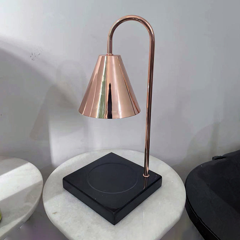 Postmodern Style Cone Shape Table Light Metal 1 Light Nightstand Lamps for Bedside