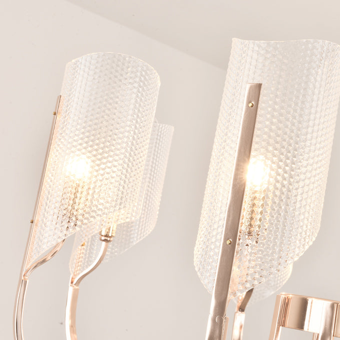 Postmodern Metal Acrylic Chandelier Lighting Fixtures Gold Hanging Chandelier