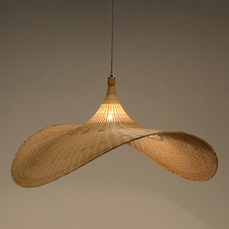 Rattan Hanging Light Modern Style Pendent Lighting Fixture for Living Room