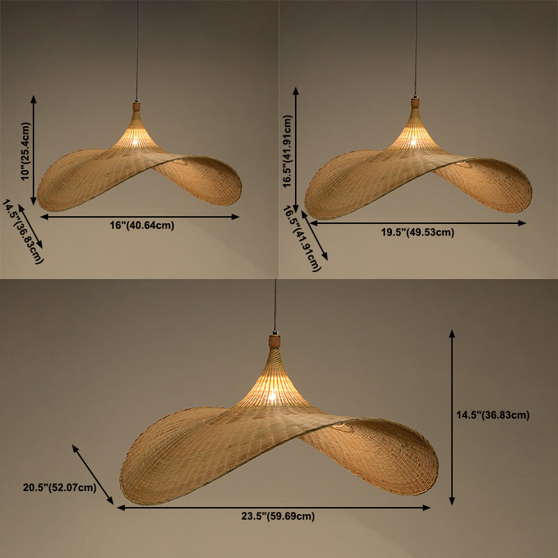 Rattan hängende Licht moderne Stil Pendent Lighting Feature für Wohnzimmer