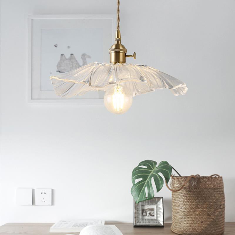 Pot Cover Shade Hanging Lighting Industrial Style Glass Multi Light Pendant Lamp