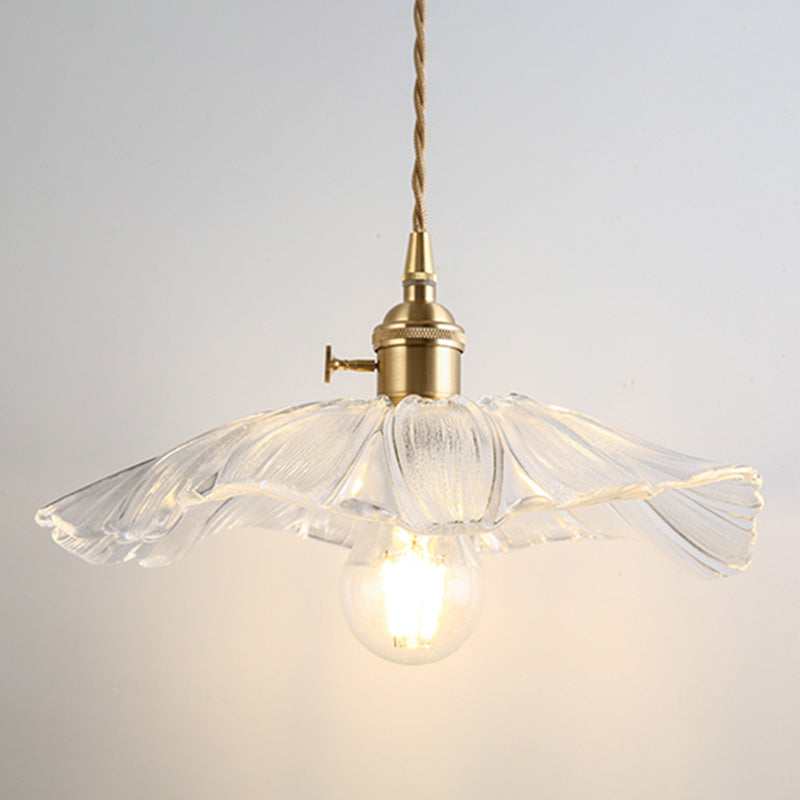 Topfabdeckung Schatten hängende Beleuchtung Industrial Style Glassglas Multi -Licht -Anhängerlampe
