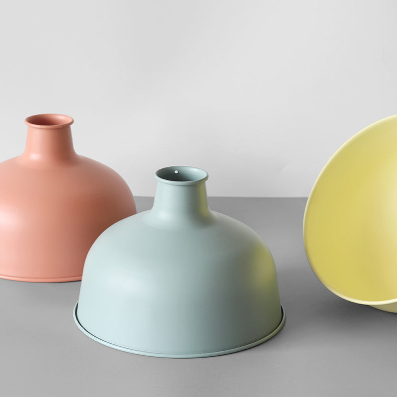 Round Shape Metal Hanging Light Nordic Macarons 1-Light Hanging Light Fixtures