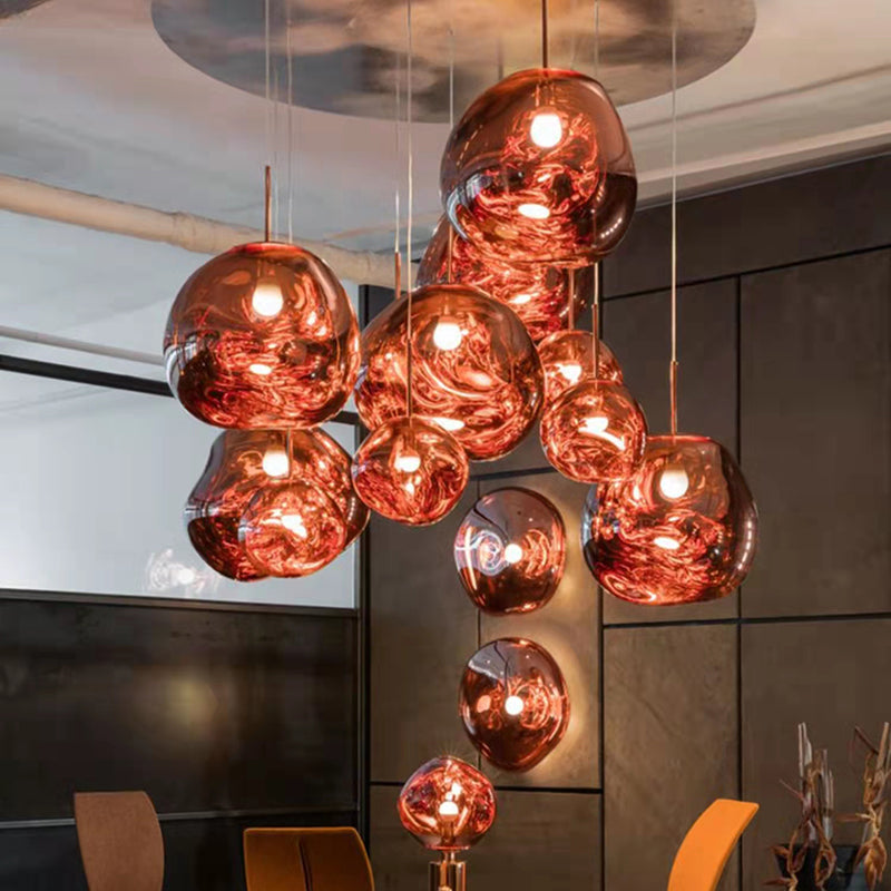 Contemporary Hanging Light Glass Shade Pendant Lighting Fixture