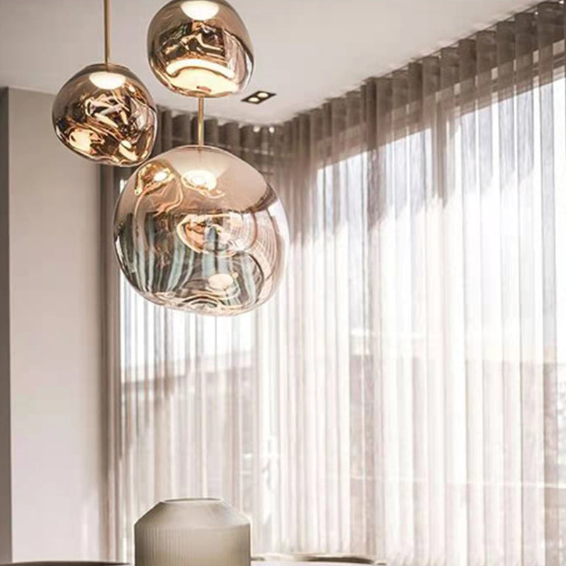 Contemporary Hanging Light Glass Shade Pendant Lighting Fixture