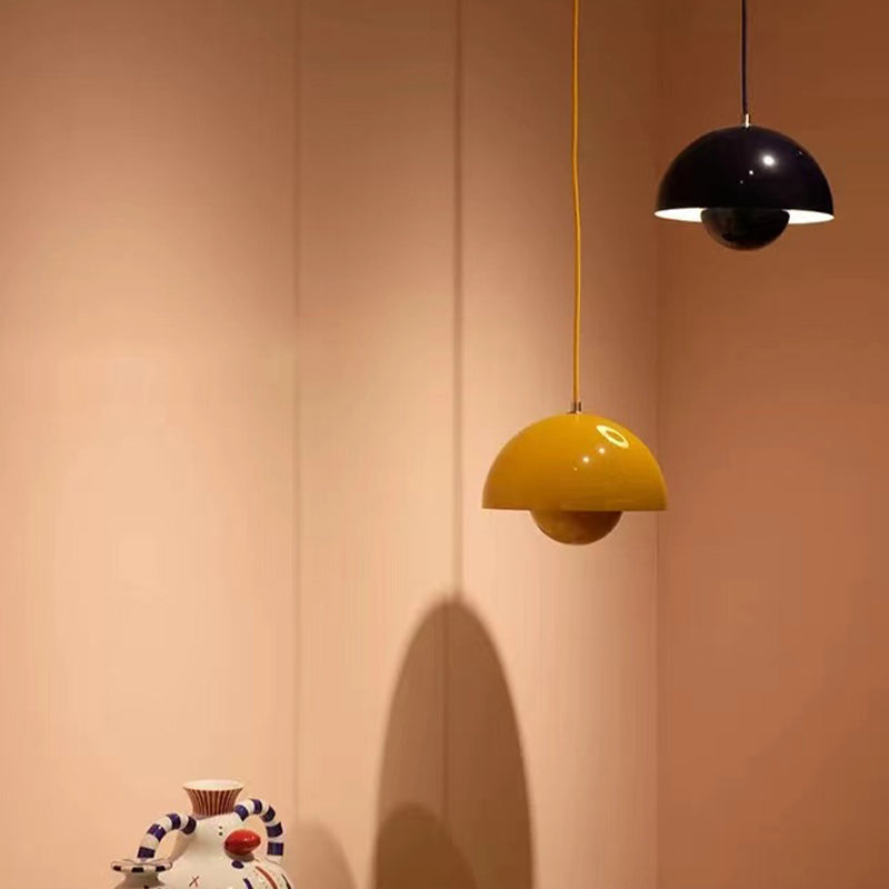 Modern Hanging Light Colorful Metal Pendant Lighting Fixture for Living Room