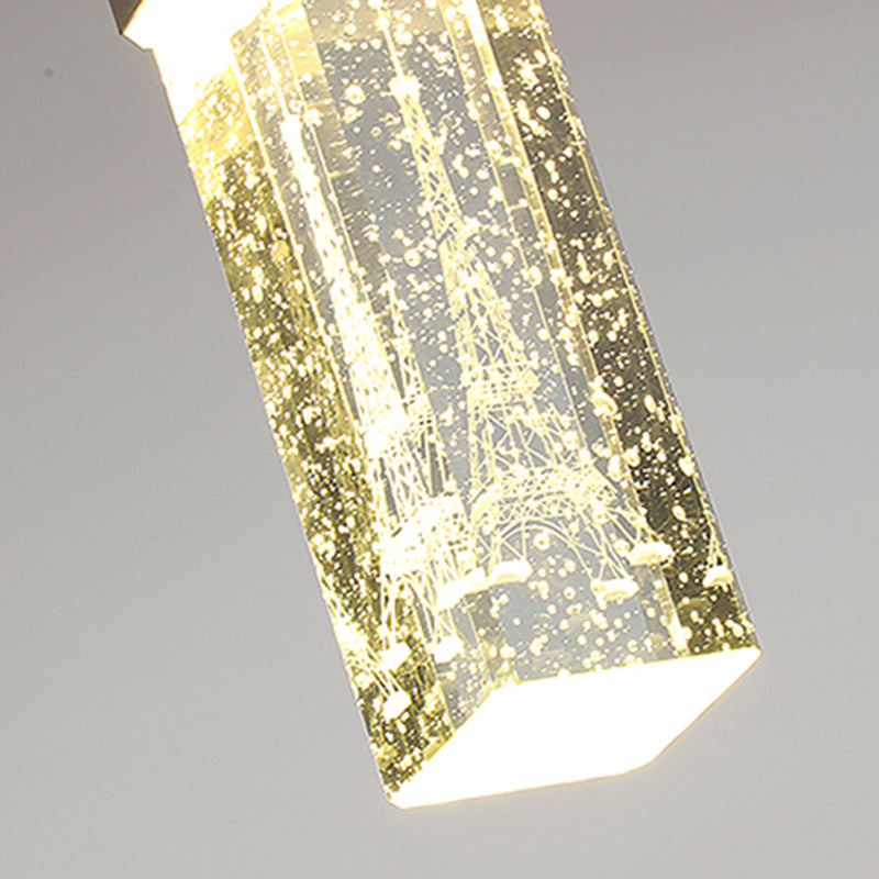 Geometric Hanging Lights Modern Style Crystal Multi Lights Pendant Light Kit