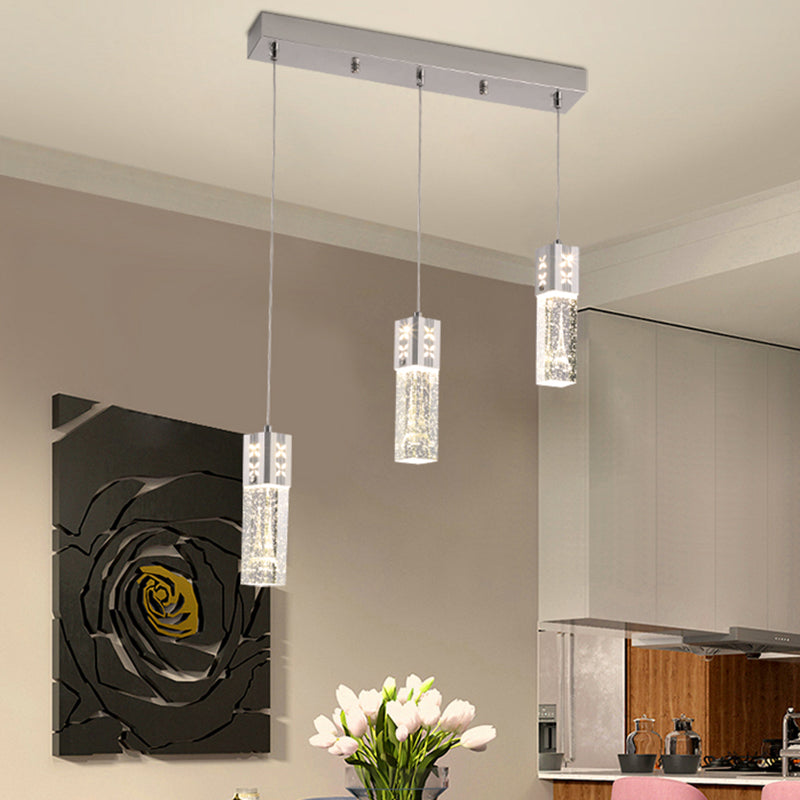 Geometric Hanging Lights Modern Style Crystal Multi Lights Pendant Light Kit