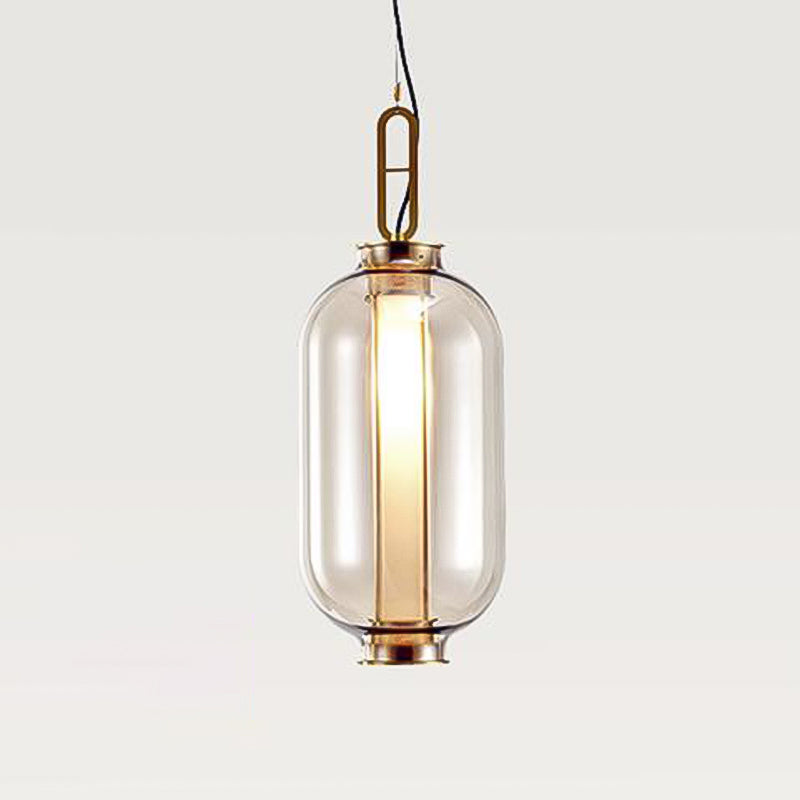 Geometric Hanging Lights Industrial Style Glass 1 Light Pendant Light Kit