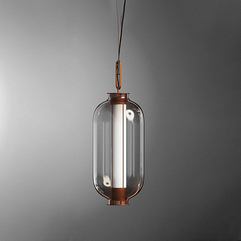 Geometric Hanging Lights Industrial Style Glass 1 Light Pendant Light Kit