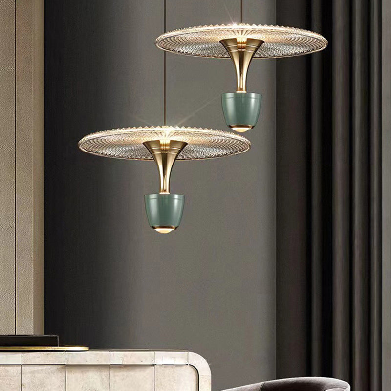 2 luces colgante geométrico colgante de estilo moderno metal iluminación