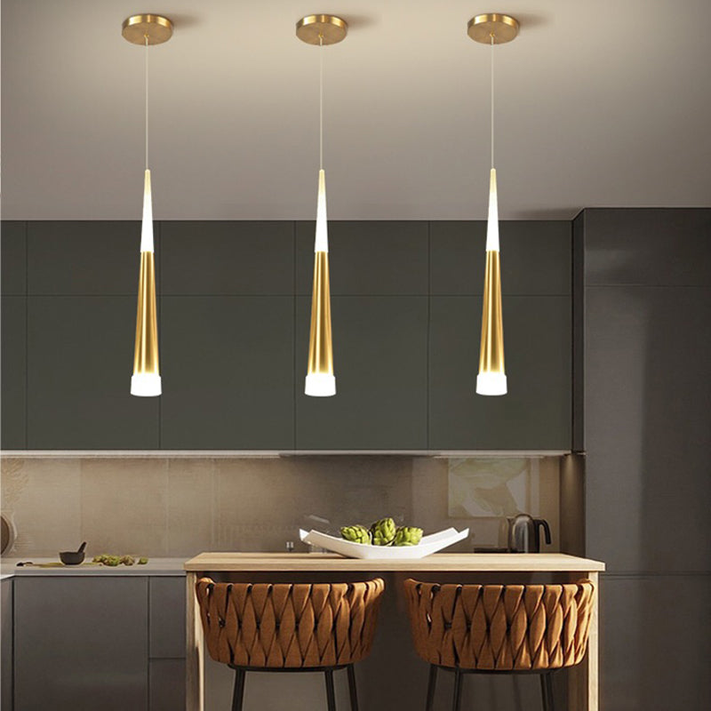 Geometric Shape Metal Hanging Light Modern Style 1 Light Hanging Light Fixtures