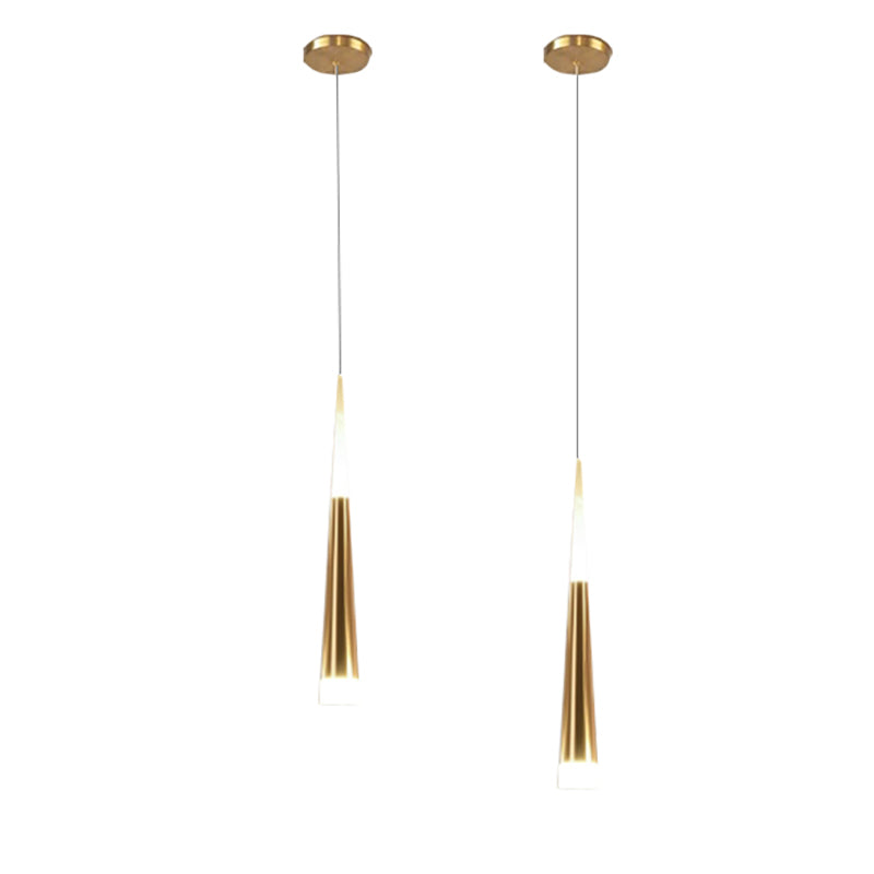 Geometric Shape Metal Hanging Light Modern Style 1 Light Hanging Light Fixtures