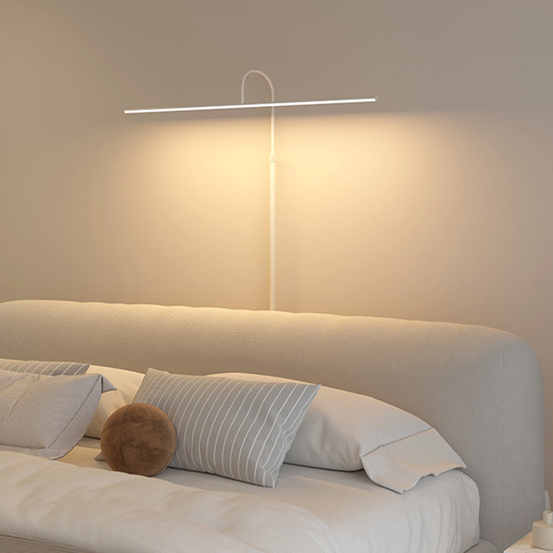 Modern Style Strip Shape Floor Lighting Metal 1 Light Floor Lamp for Restaurant