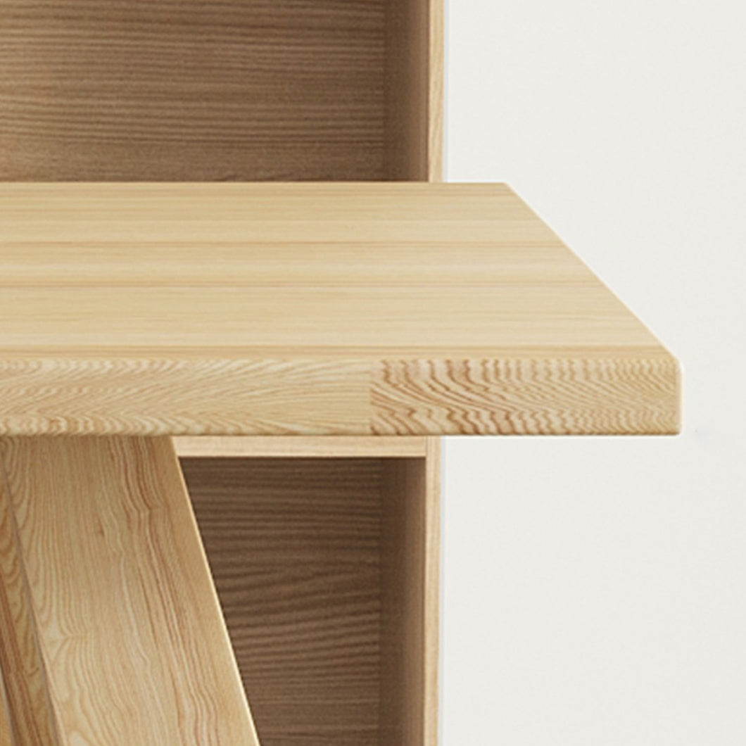 Modern 1/4/5 Pieces Dining Set Rectangle Pine Wood Dining Table for Dining Room