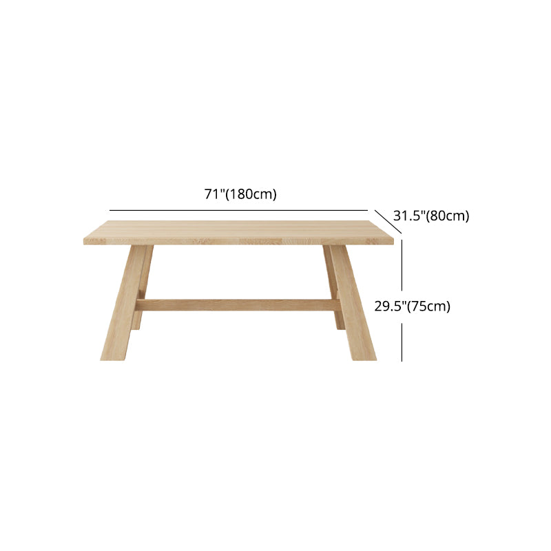 Modern 1/4/5 Pieces Dining Set Rectangle Pine Wood Dining Table for Dining Room