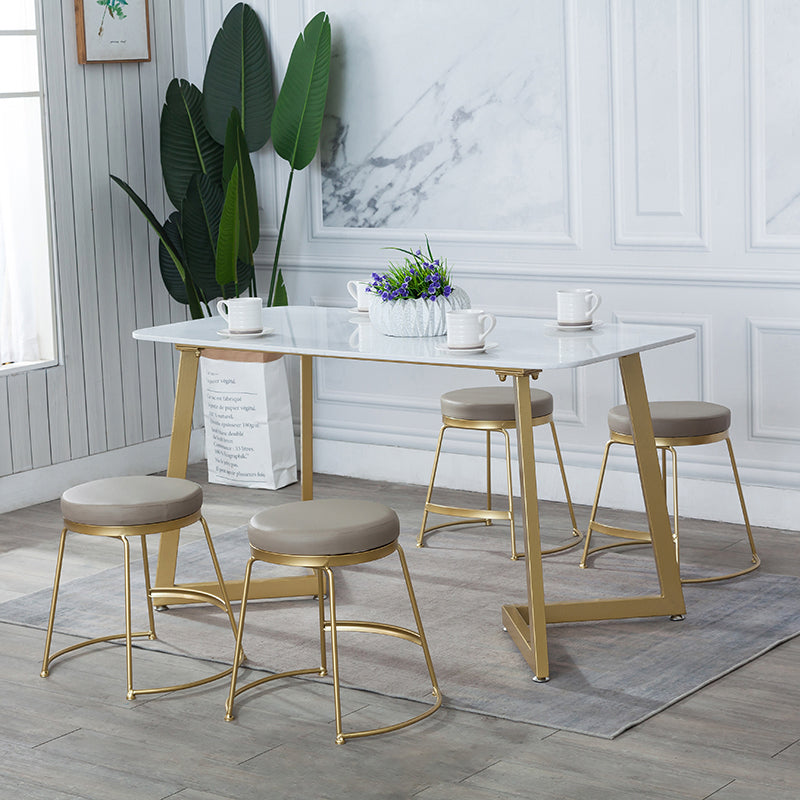 Glam 1/2/5 Pieces Dining Table and Chairs Rectangle Dining Table Set