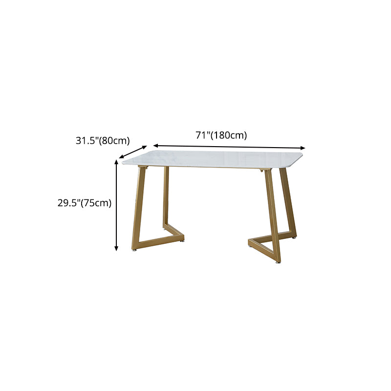 Glam 1/2/5 Pieces Dining Table and Chairs Rectangle Dining Table Set