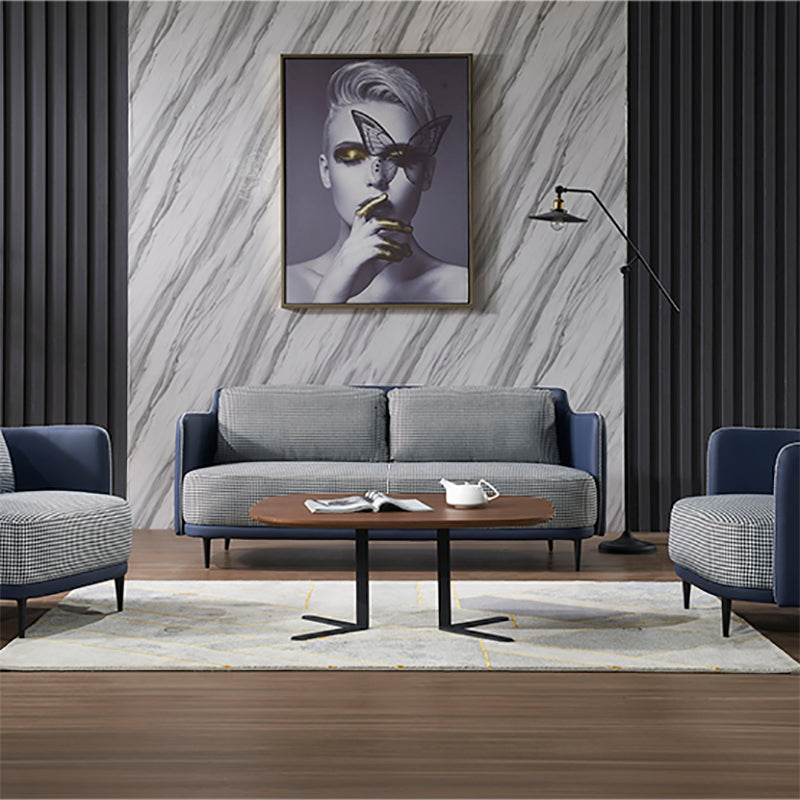 Moderne Baumwoll -Quadrat -Armsofa 29,9 "W mit Oberkissen für Wohnzimmer