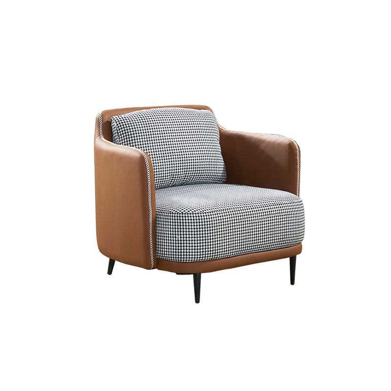 Moderne Baumwoll -Quadrat -Armsofa 29,9 "W mit Oberkissen für Wohnzimmer