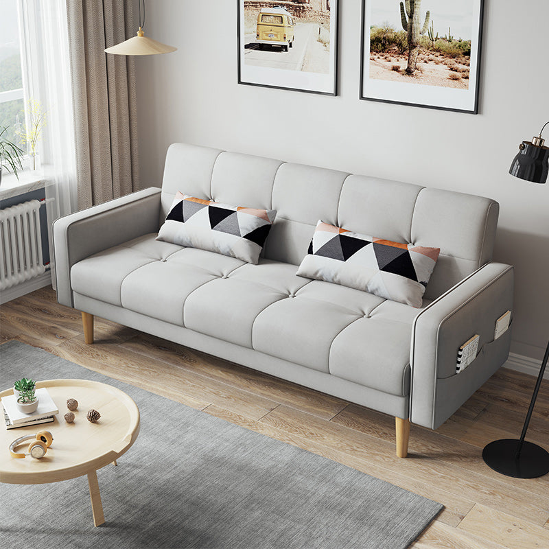Zeitgenössisches Keks -Rücken -Sofa 22,44 "Hochquadrat -Armsofa Bett