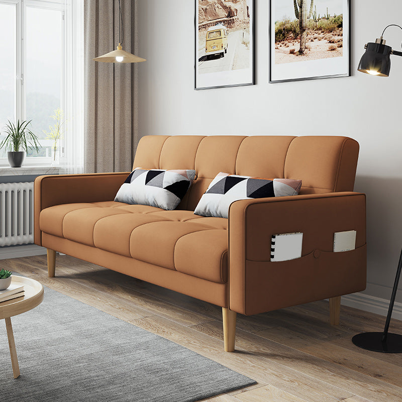 Zeitgenössisches Keks -Rücken -Sofa 22,44 "Hochquadrat -Armsofa Bett