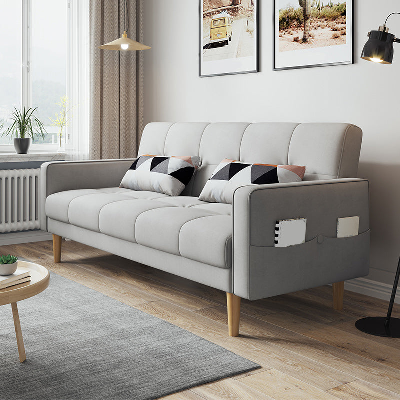 Zeitgenössisches Keks -Rücken -Sofa 22,44 "Hochquadrat -Armsofa Bett