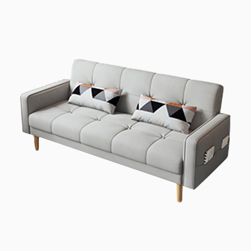 Zeitgenössisches Keks -Rücken -Sofa 22,44 "Hochquadrat -Armsofa Bett