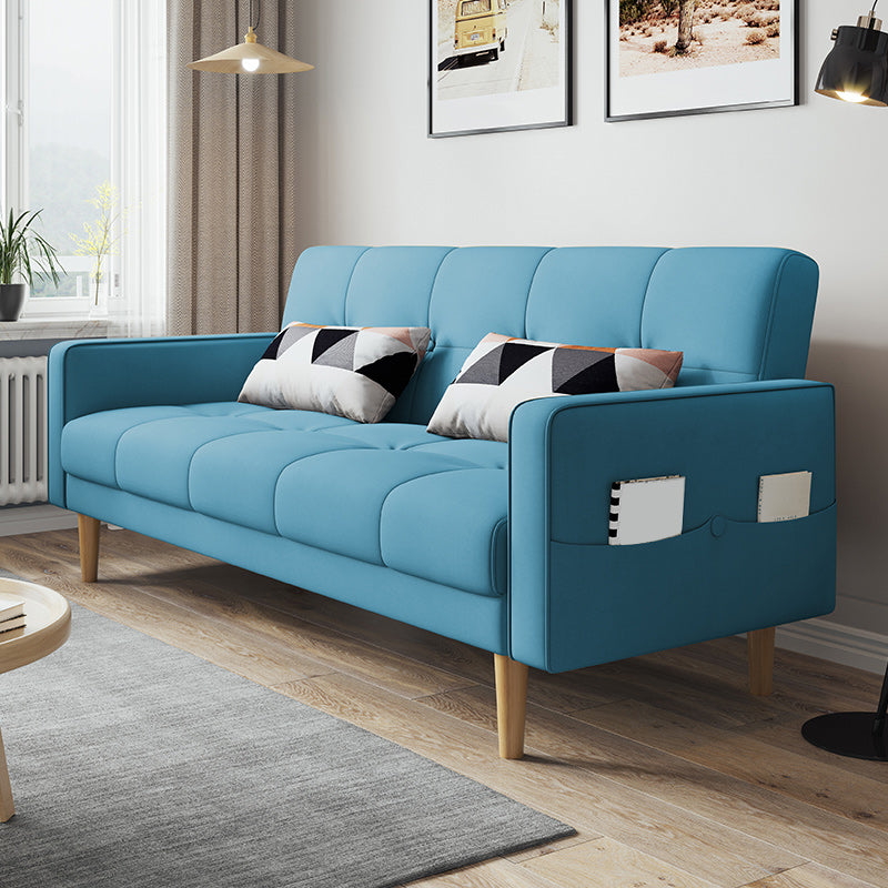 Zeitgenössisches Keks -Rücken -Sofa 22,44 "Hochquadrat -Armsofa Bett