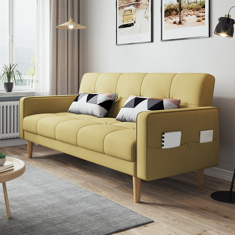 Zeitgenössisches Keks -Rücken -Sofa 22,44 "Hochquadrat -Armsofa Bett