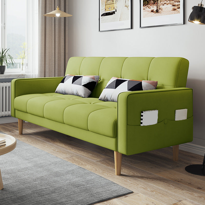 Zeitgenössisches Keks -Rücken -Sofa 22,44 "Hochquadrat -Armsofa Bett