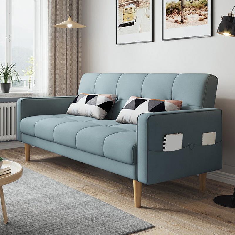 Zeitgenössisches Keks -Rücken -Sofa 22,44 "Hochquadrat -Armsofa Bett