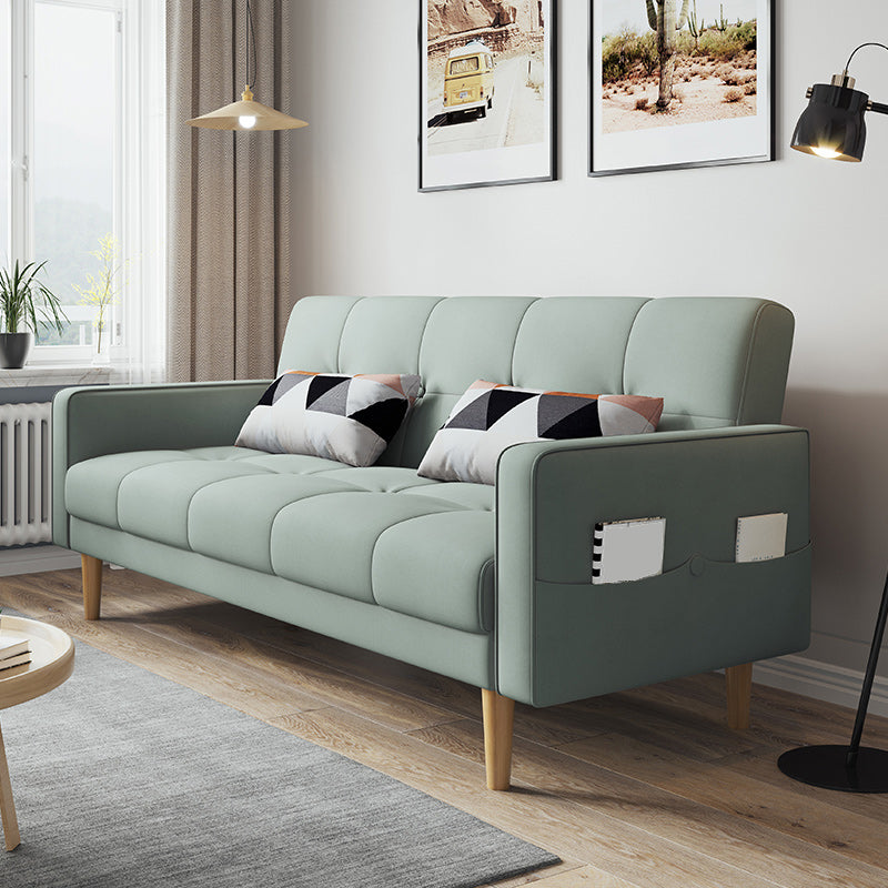 Zeitgenössisches Keks -Rücken -Sofa 22,44 "Hochquadrat -Armsofa Bett