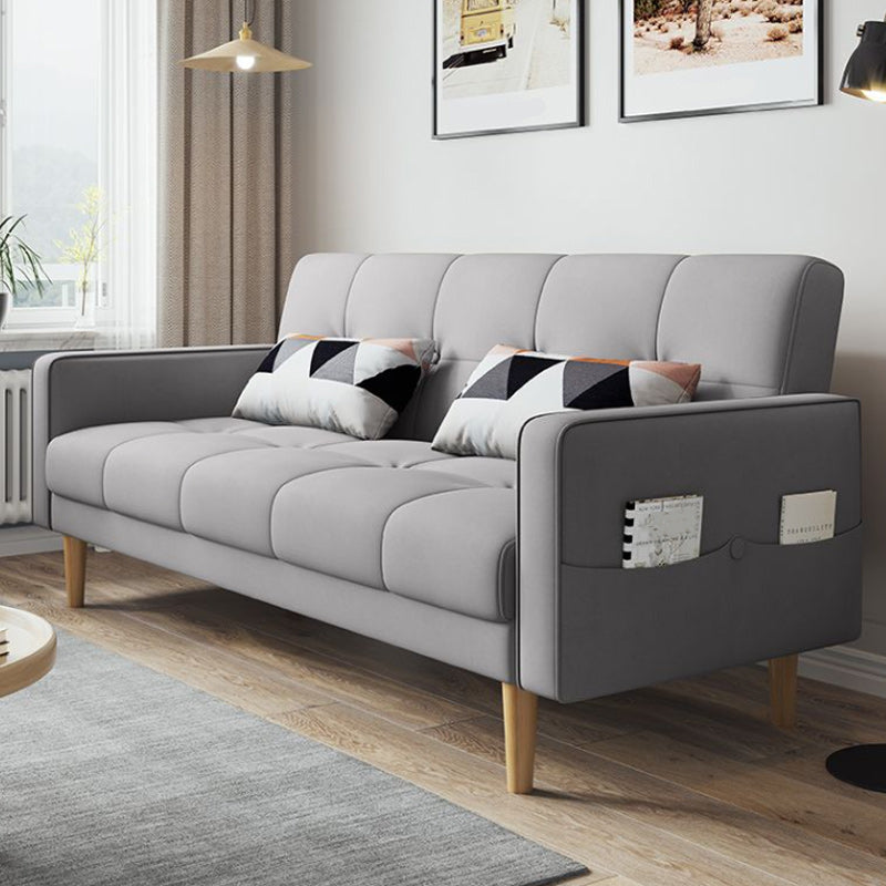 Zeitgenössisches Keks -Rücken -Sofa 22,44 "Hochquadrat -Armsofa Bett